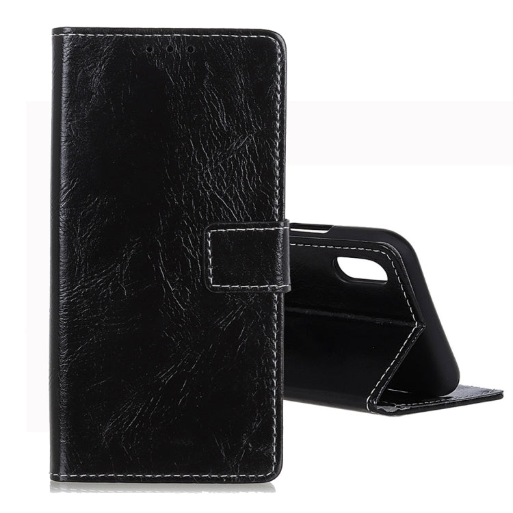Retro Crazy Horse Texture Horizontal Flip Leather Case for Huawei Y5 (2019), with Holder & Card Slots & Wallet & Photo Frame