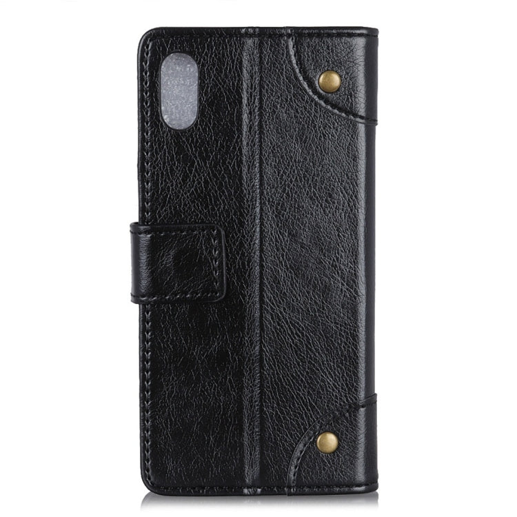 Copper Buckle Nappa Texture Horizontal Flip Leather Case for Huawei Y5 (2019), with Holder & Card Slots & Wallet