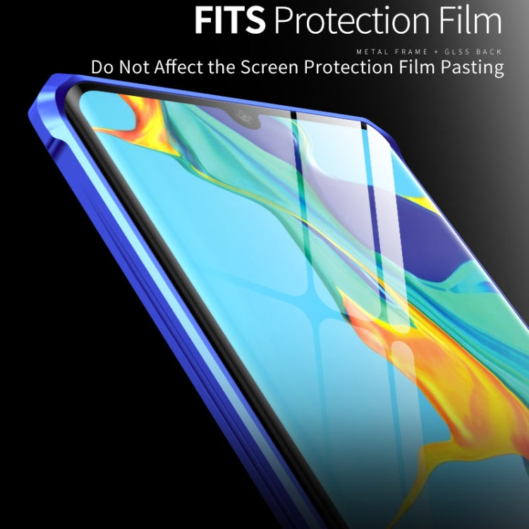 Buckle Series Metal Frame + Tempered Glass Protective Case for Huawei P30 Pro