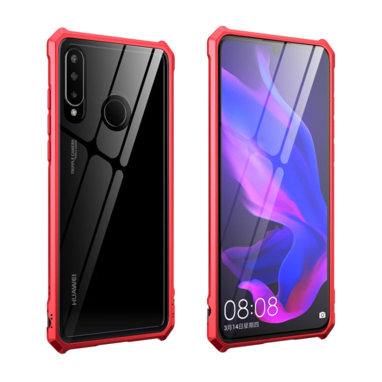 Buckle Series Metal Frame + Tempered Glass Protective Case for Huawei P30 lite / nova 4e