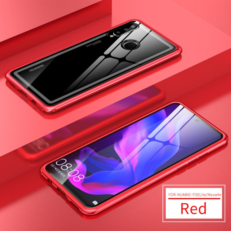 Arc Series Metal Frame + Tempered Glass Protective Case for Huawei P30 lite / nova 4e