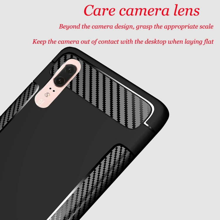 Carbon Fiber Anti-slip TPU Protective Case for Huawei P30
