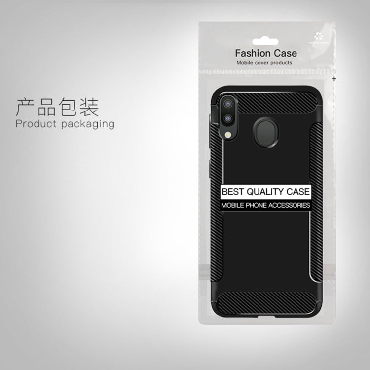 Carbon Fiber Anti-slip TPU Protective Case for Huawei P30 Lite