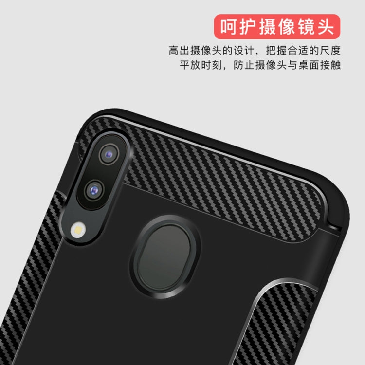 Carbon Fiber Anti-slip TPU Protective Case for Huawei P30 Lite