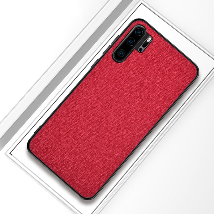 Shockproof Cloth Texture PC+ TPU Protective Case for Huawei P30 Pro