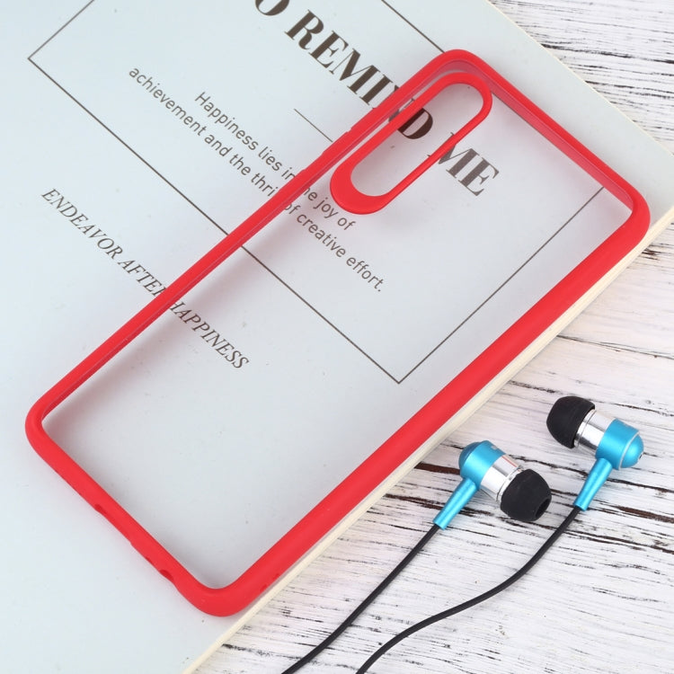 Shockproof Pure Color Border Acrylic + TPU Protective Case for Huawei P30 (Red)