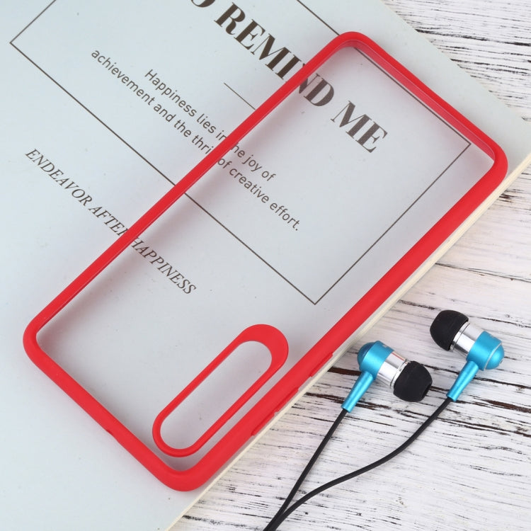 Shockproof Pure Color Border Acrylic + TPU Protective Case for Huawei P30 (Red)