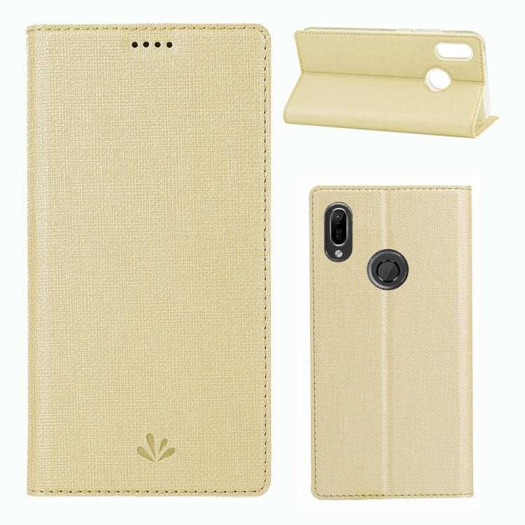 ViLi Texture PU Leather Case for HUAWEI Y6(2019) /  Y6 Prime(2019) / Honor8A ,with Holder & Card Slots & Wallet