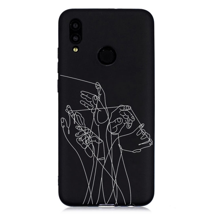 Five Hands Painted Pattern Soft TPU Case for Huawei P Smart (2019)