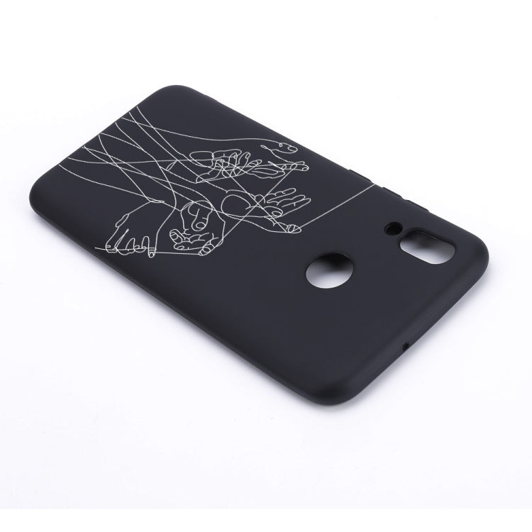 Five Hands Painted Pattern Soft TPU Case for Huawei P Smart (2019)