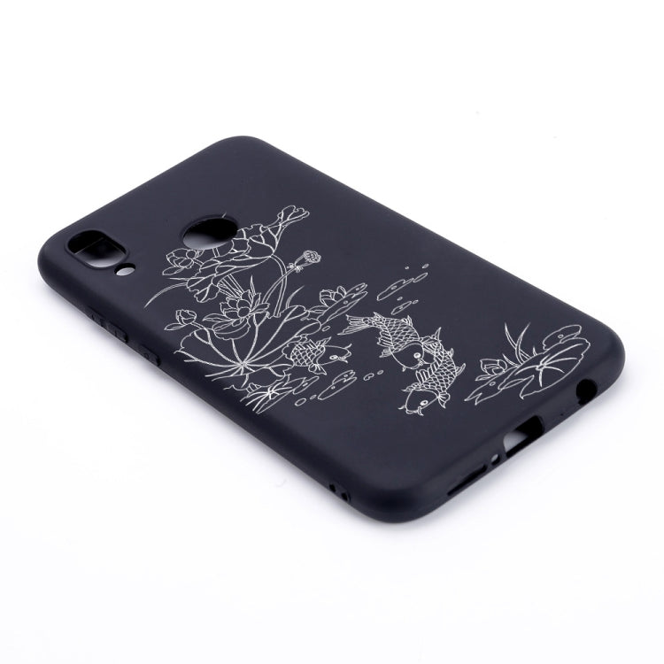 Lotus Pond Painted Pattern Soft TPU Case for Huawei P20 Lite
