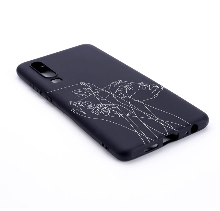 Five Hands Painted Pattern Soft TPU Case for Huawei P30