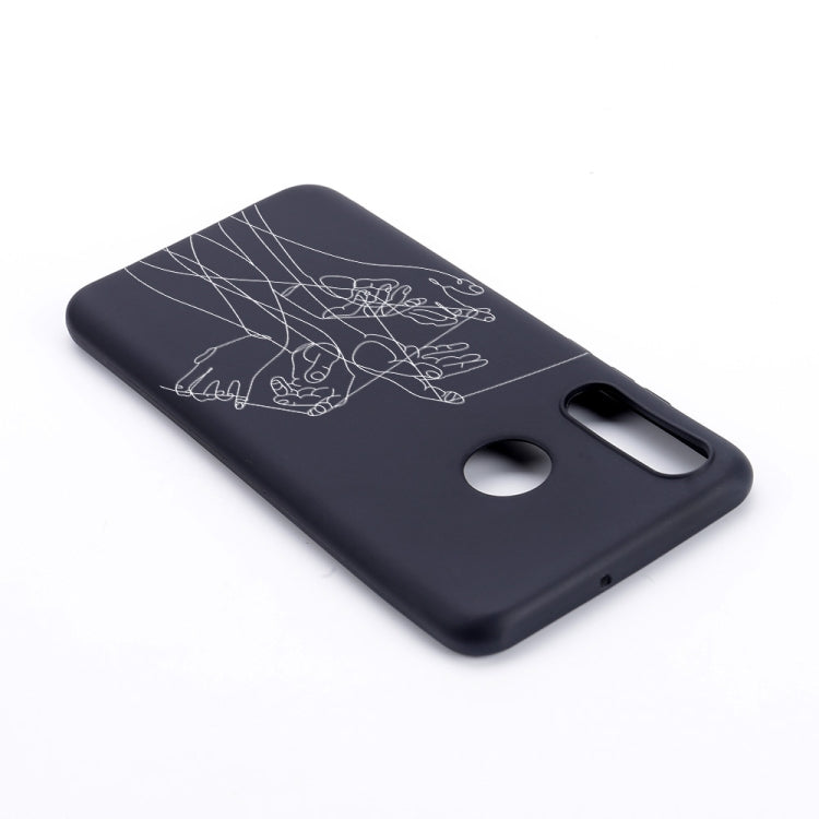 Five Hands Painted Pattern Soft TPU Case for Huawei P30 Lite