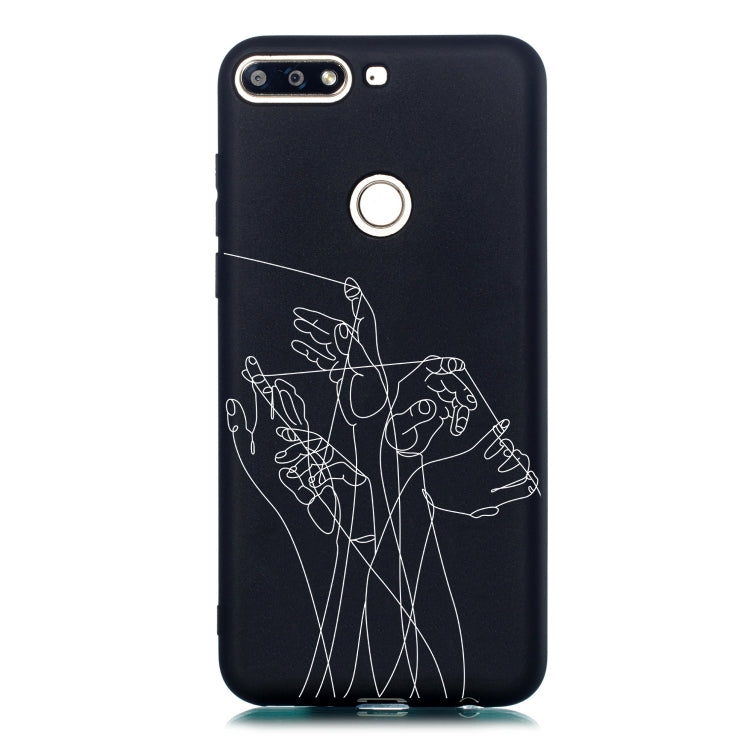 Five Hands Painted Pattern Soft TPU Case for Huawei Y7 (2018)