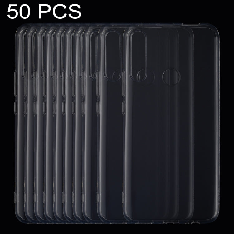50 PCS 0.75mm Ultrathin Transparent TPU Soft Protective Case for Huawei P Smart Z
