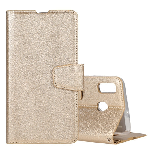 Silk Texture Horizontal Flip Leather Case for Huawei Y7 Pro (2019), with Holder & Card Slots & Wallet & Photo Frame