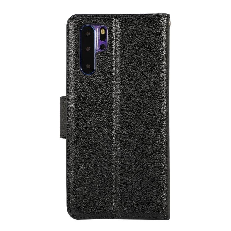 Silk Texture Horizontal Flip Leather Case for Huawei P30 Pro, with Holder & Card Slots & Wallet & Photo Frame
