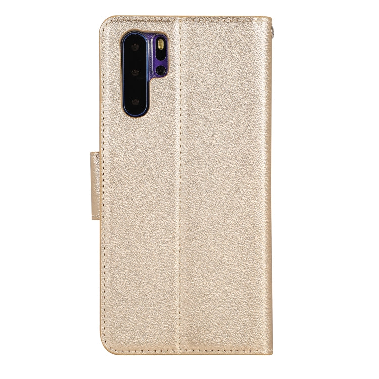 Silk Texture Horizontal Flip Leather Case for Huawei P30 Pro, with Holder & Card Slots & Wallet & Photo Frame