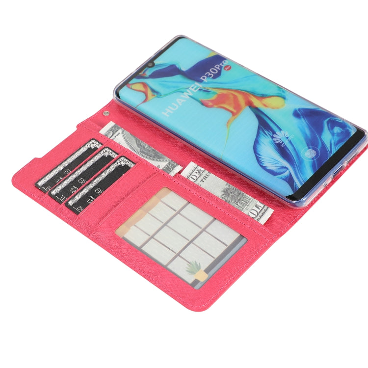 Silk Texture Horizontal Flip Leather Case for Huawei P30 Pro, with Holder & Card Slots & Wallet & Photo Frame