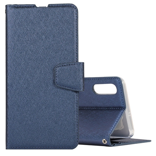 Silk Texture Horizontal Flip Leather Case for Huawei Y6 (2019), with Holder & Card Slots & Wallet & Photo Frame