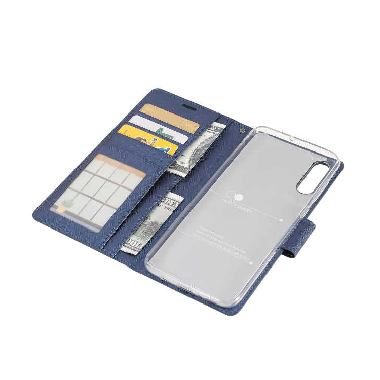 Silk Texture Horizontal Flip Leather Case for Huawei Y6 (2019), with Holder & Card Slots & Wallet & Photo Frame