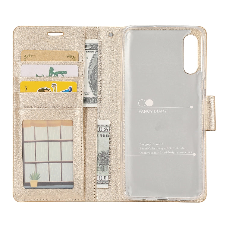 Silk Texture Horizontal Flip Leather Case for Huawei Y6 (2019), with Holder & Card Slots & Wallet & Photo Frame