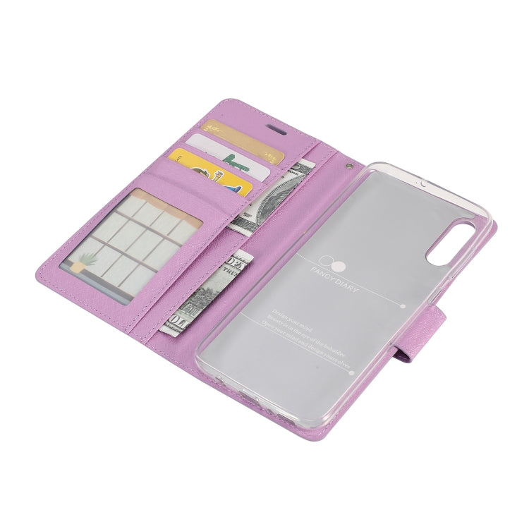 Silk Texture Horizontal Flip Leather Case for Huawei Y6 (2019), with Holder & Card Slots & Wallet & Photo Frame