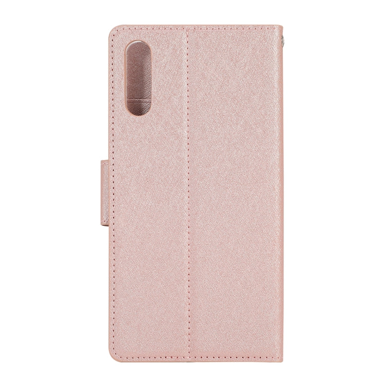 Silk Texture Horizontal Flip Leather Case for Huawei Y9 (2019), with Holder & Card Slots & Wallet & Photo Frame