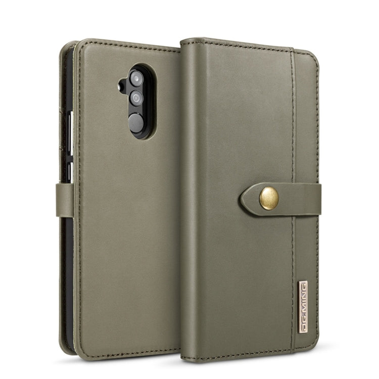 DG.MING Lambskin Detachable Horizontal Flip Magnetic Case for Huawei Mate 20 Lite / Maimang 7, with Holder & Card Slots & Wallet