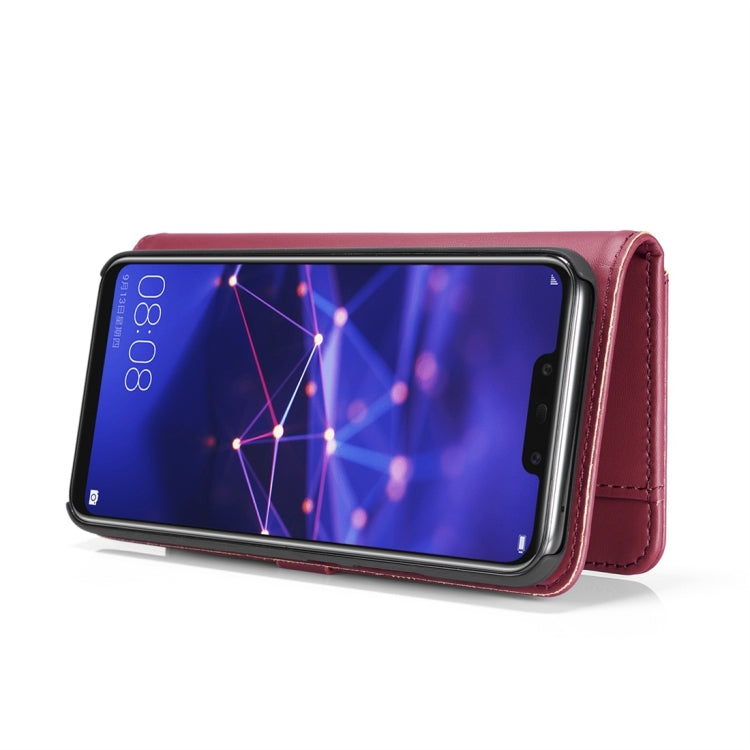 DG.MING Lambskin Detachable Horizontal Flip Magnetic Case for Huawei Mate 20 Lite / Maimang 7, with Holder & Card Slots & Wallet