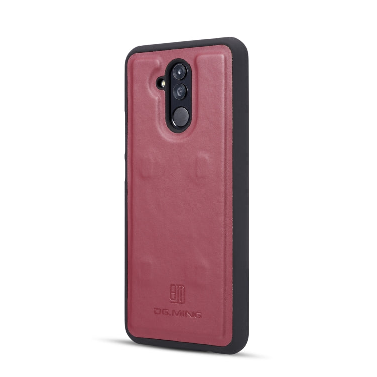 DG.MING Lambskin Detachable Horizontal Flip Magnetic Case for Huawei Mate 20 Lite / Maimang 7, with Holder & Card Slots & Wallet