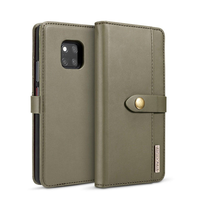 DG.MING Lambskin Detachable Horizontal Flip Magnetic Case for Huawei Mate 20 Pro, with Holder & Card Slots & Wallet