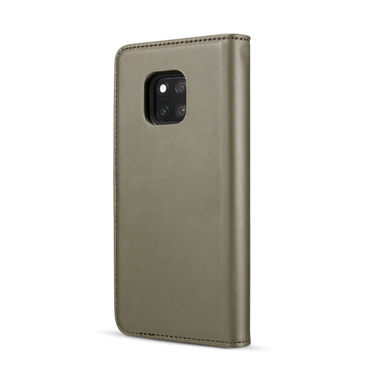 DG.MING Lambskin Detachable Horizontal Flip Magnetic Case for Huawei Mate 20 Pro, with Holder & Card Slots & Wallet