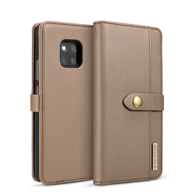 DG.MING Lambskin Detachable Horizontal Flip Magnetic Case for Huawei Mate 20 Pro, with Holder & Card Slots & Wallet