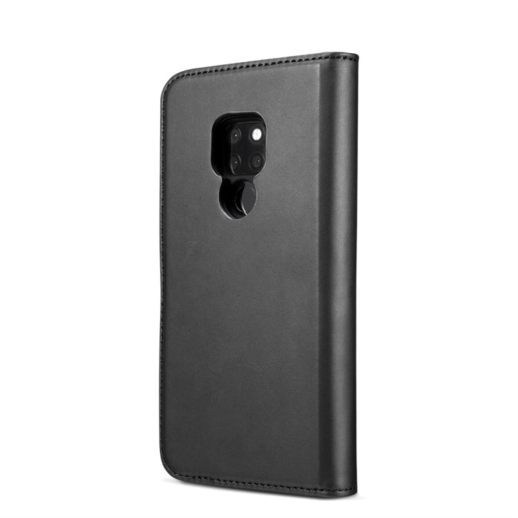 DG.MING Lambskin Detachable Horizontal Flip Magnetic Case for Huawei Mate 20, with Holder & Card Slots & Wallet