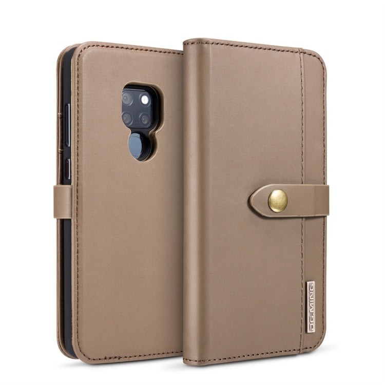 DG.MING Lambskin Detachable Horizontal Flip Magnetic Case for Huawei Mate 20, with Holder & Card Slots & Wallet