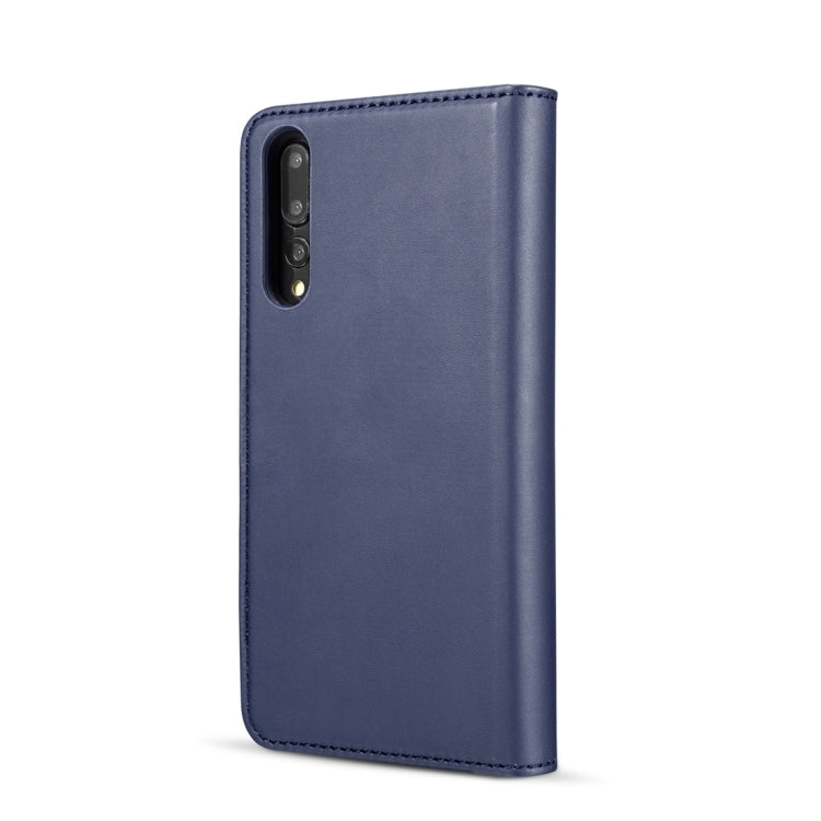 DG.MING Lambskin Detachable Horizontal Flip Magnetic Case for Huawei P20 Pro, with Holder & Card Slots & Wallet