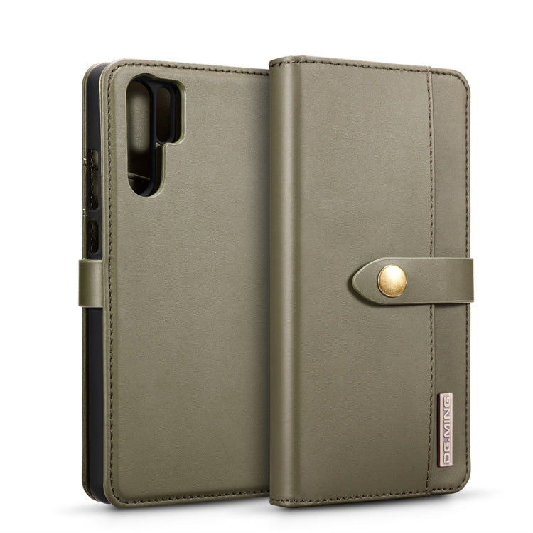 DG.MING Lambskin Detachable Horizontal Flip Magnetic Case for Huawei P30 Pro, with Holder & Card Slots & Wallet