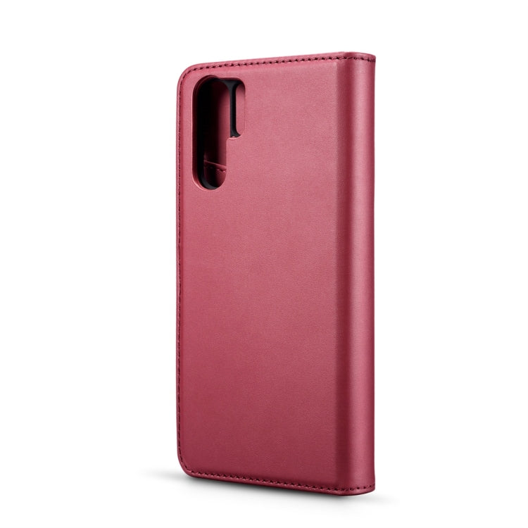 DG.MING Lambskin Detachable Horizontal Flip Magnetic Case for Huawei P30 Pro, with Holder & Card Slots & Wallet