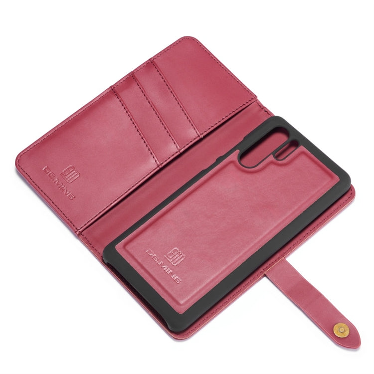 DG.MING Lambskin Detachable Horizontal Flip Magnetic Case for Huawei P30 Pro, with Holder & Card Slots & Wallet