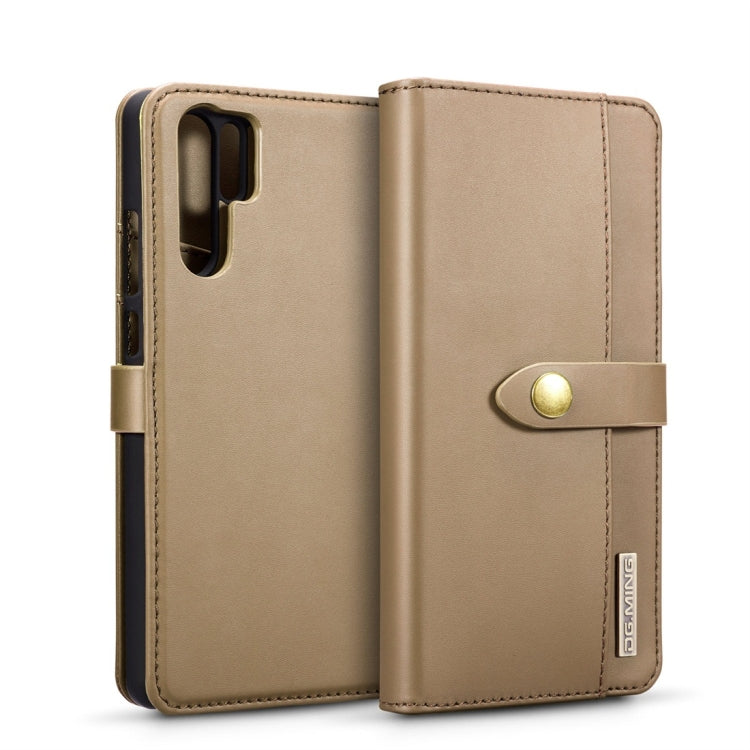 DG.MING Lambskin Detachable Horizontal Flip Magnetic Case for Huawei P30 Pro, with Holder & Card Slots & Wallet