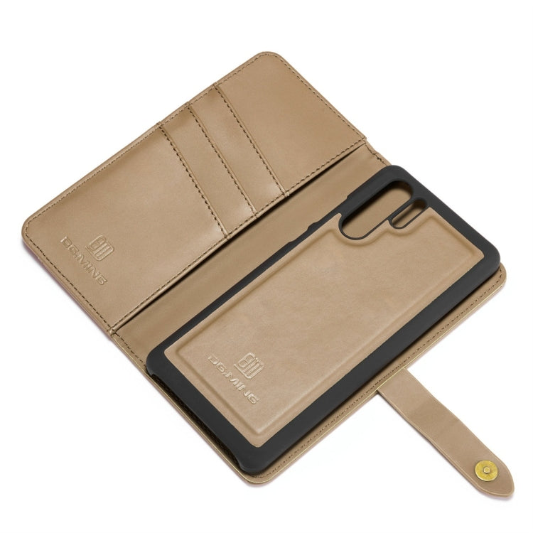 DG.MING Lambskin Detachable Horizontal Flip Magnetic Case for Huawei P30 Pro, with Holder & Card Slots & Wallet