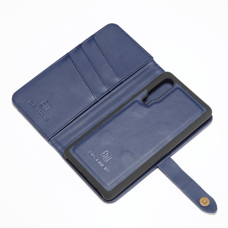 DG.MING Lambskin Detachable Horizontal Flip Magnetic Case for Huawei P30, with Holder & Card Slots & Wallet