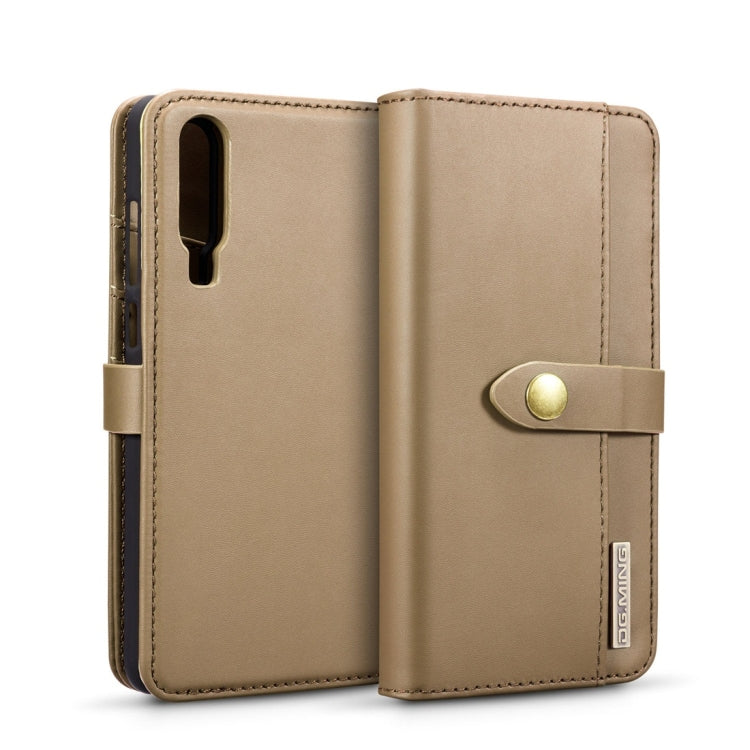 DG.MING Lambskin Detachable Horizontal Flip Magnetic Case for Huawei P30, with Holder & Card Slots & Wallet