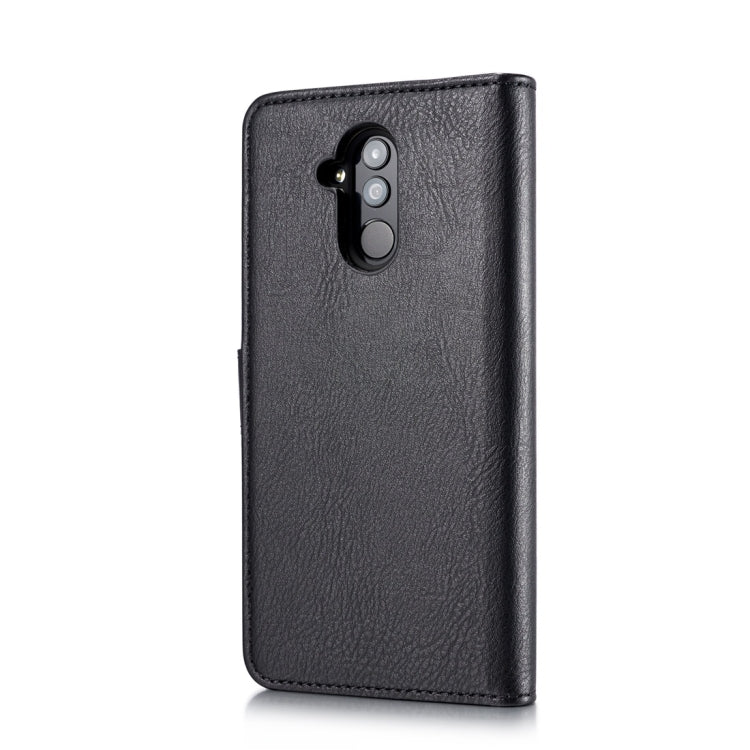 DG.MING Crazy Horse Texture Flip Detachable Magnetic Leather Case for Huawei Mate 20 Lite / Maimang 7, with Holder & Card Slots & Wallet