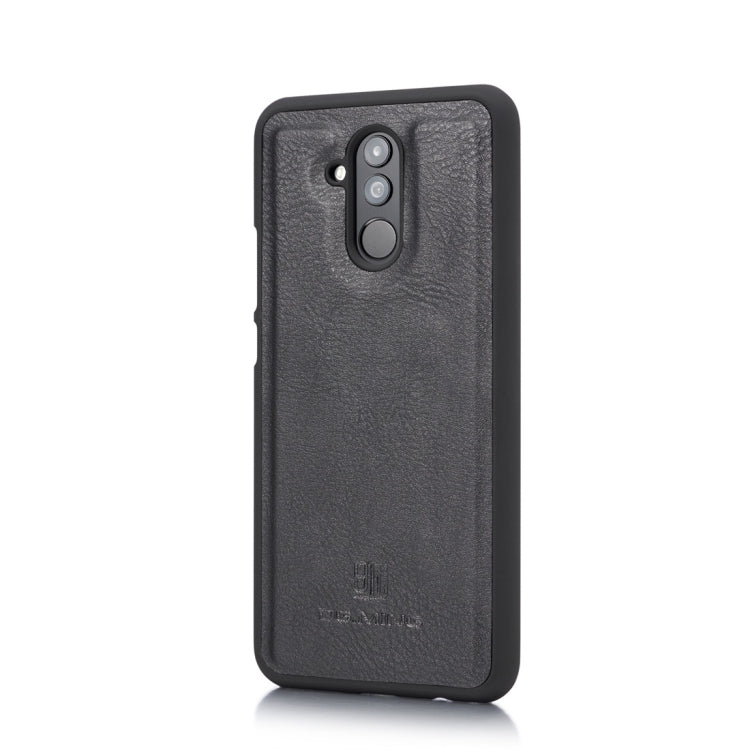 DG.MING Crazy Horse Texture Flip Detachable Magnetic Leather Case for Huawei Mate 20 Lite / Maimang 7, with Holder & Card Slots & Wallet