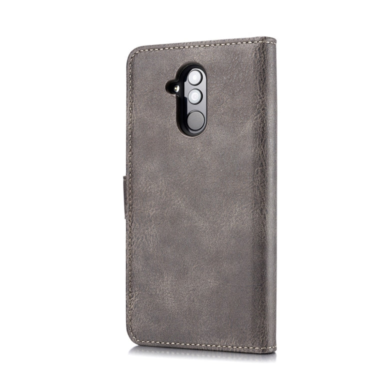 DG.MING Crazy Horse Texture Flip Detachable Magnetic Leather Case for Huawei Mate 20 Lite / Maimang 7, with Holder & Card Slots & Wallet