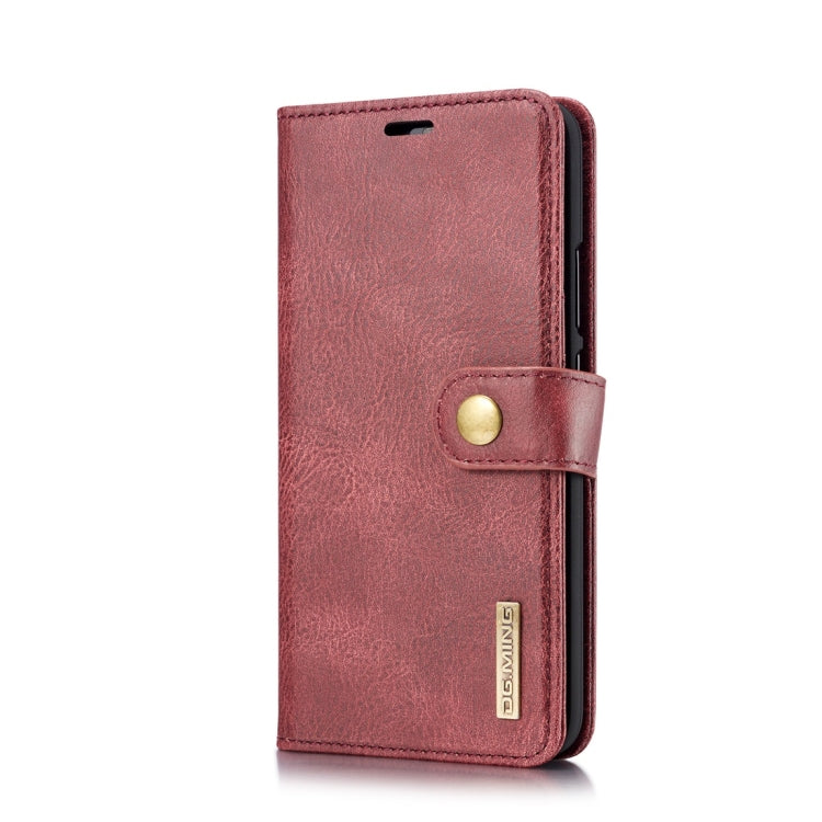 DG.MING Crazy Horse Texture Flip Detachable Magnetic Leather Case for Huawei Mate 20 Lite / Maimang 7, with Holder & Card Slots & Wallet