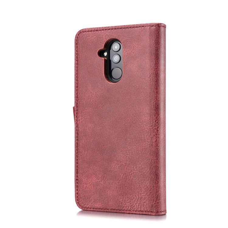 DG.MING Crazy Horse Texture Flip Detachable Magnetic Leather Case for Huawei Mate 20 Lite / Maimang 7, with Holder & Card Slots & Wallet