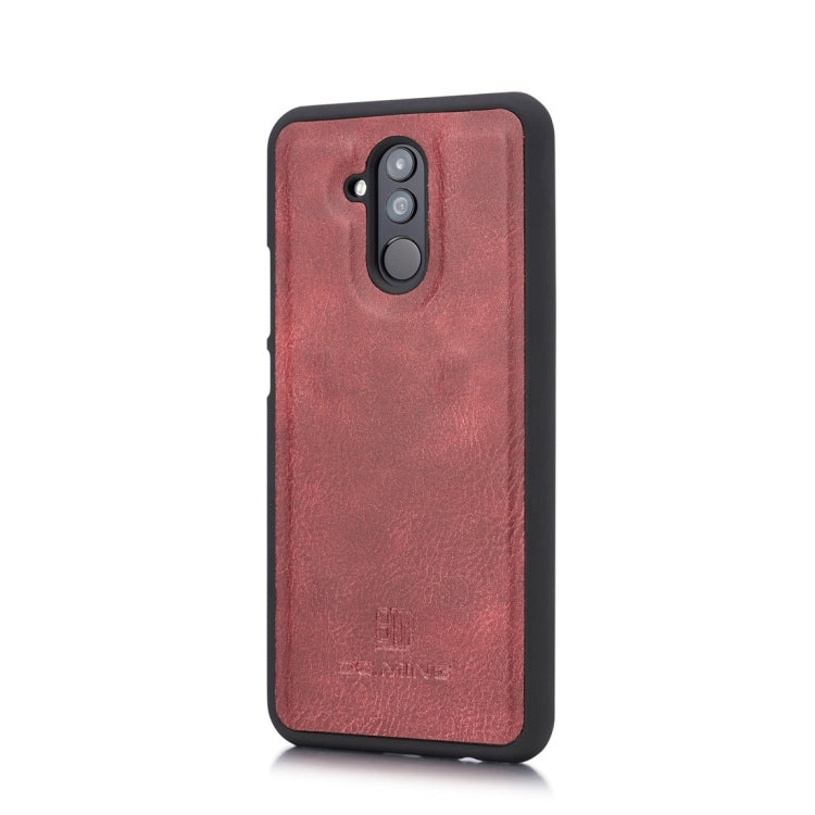 DG.MING Crazy Horse Texture Flip Detachable Magnetic Leather Case for Huawei Mate 20 Lite / Maimang 7, with Holder & Card Slots & Wallet